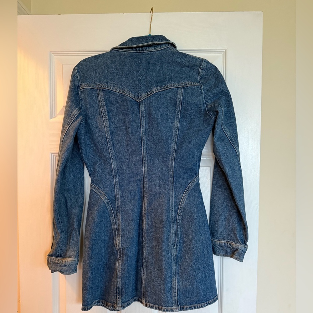 Zara Blue Denim dress - Picture 3 of 3